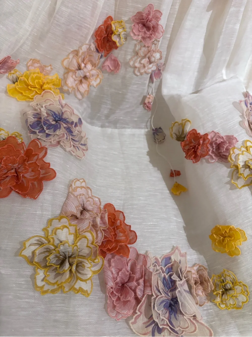 NWT Zimmermann Postcard Appliqué Midi Dress